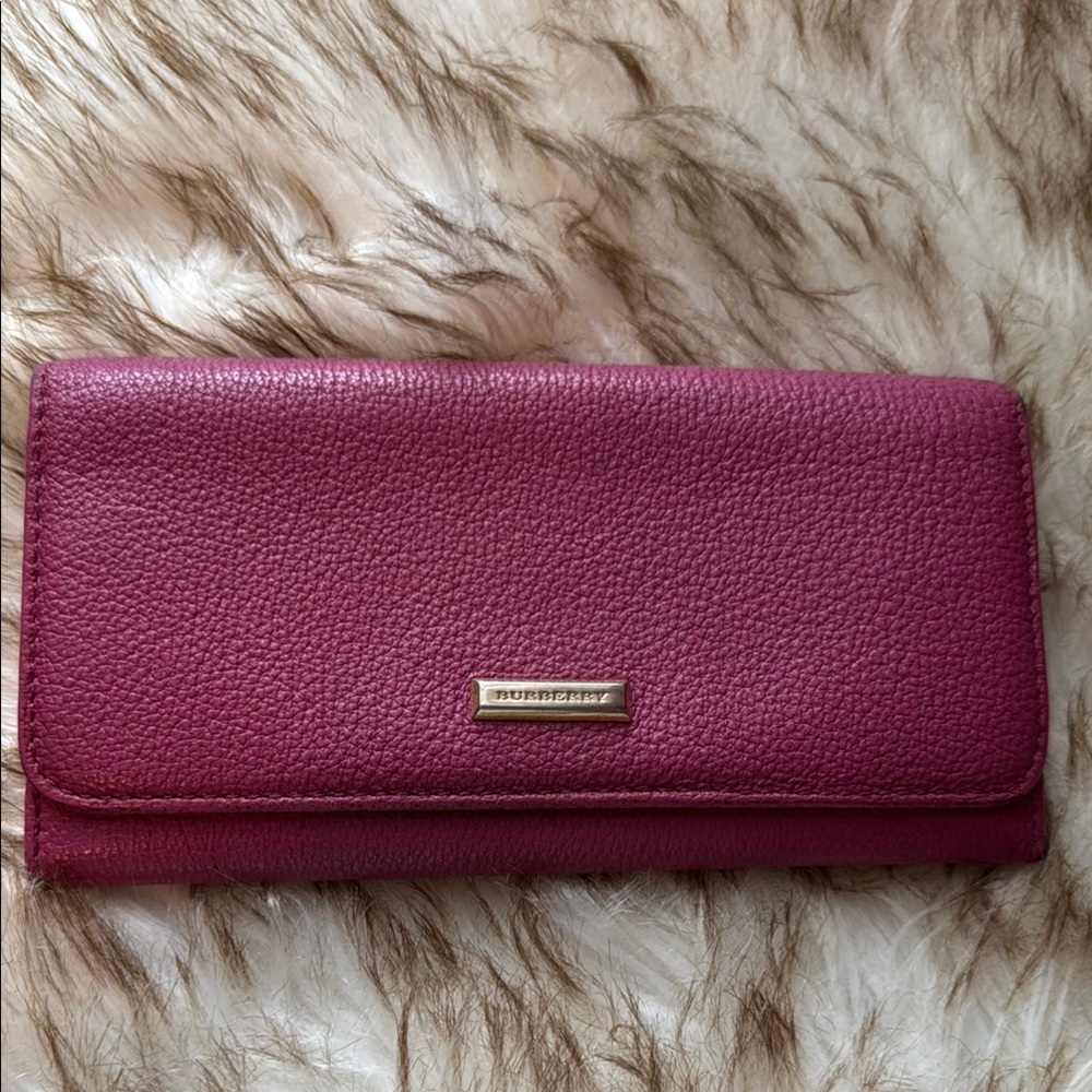 Burberry Pink Long Wallet